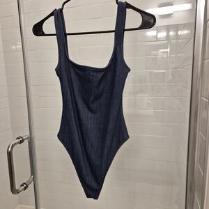 Naked Wardrobe Indigo Bodysuit